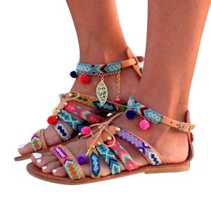 Cute Coachella Sandals size 8